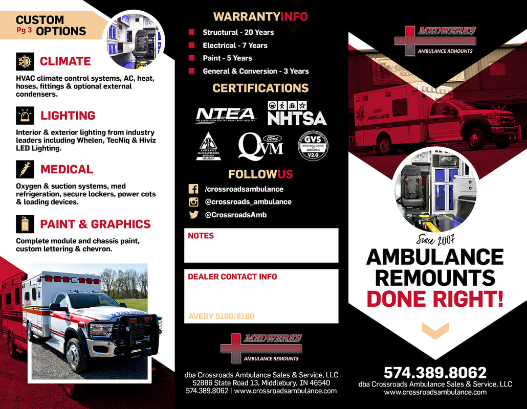 Medwerks Ambulance Remount Trifold Brochure