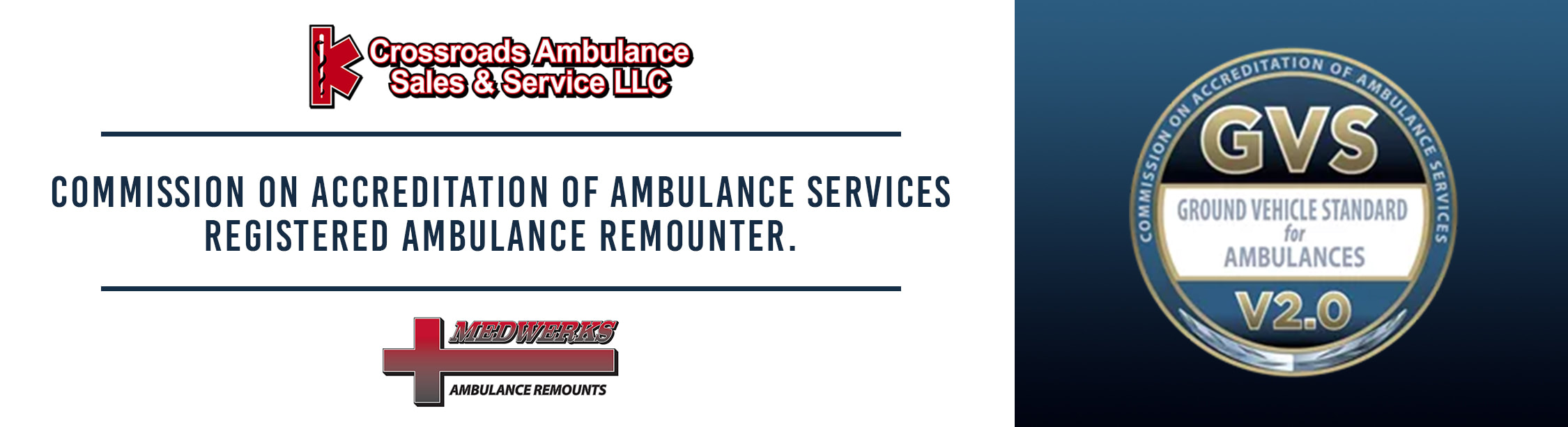 Ground Vehicle Standard Registered Ambulance Remounter