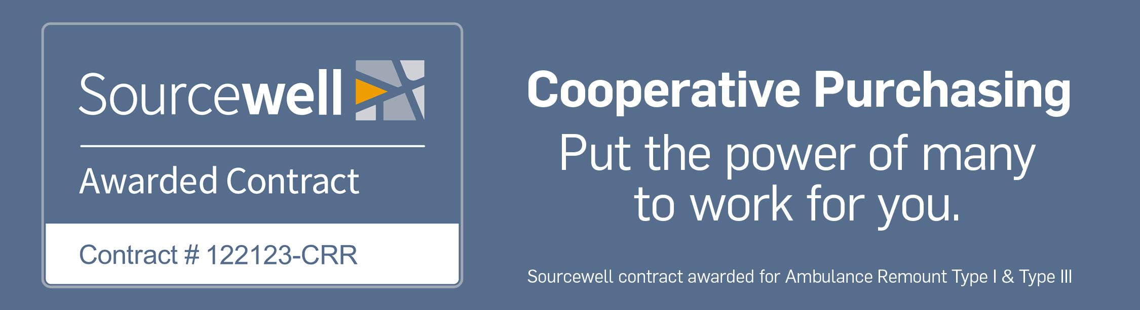 Sourcewell Cooperative Purchasing Contract Awarded to Crossroads Ambulance